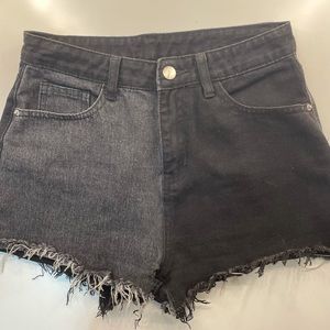 Two toned high waist short